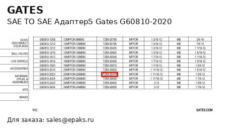 Gates G60810-2020