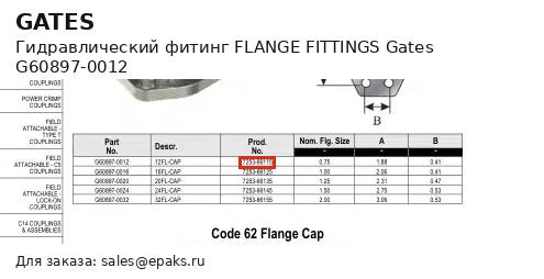 Gates G60897-0012