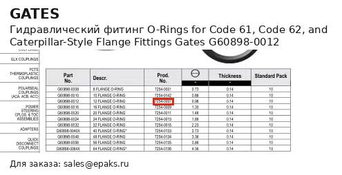 Gates G60898-0012