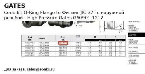 Gates G60901-1212