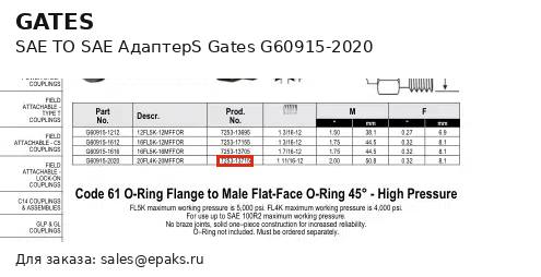 Gates G60915-2020