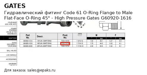 Gates G60920-1616