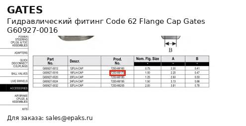 Gates G60927-0016