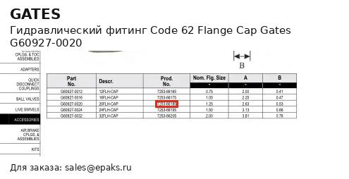 Gates G60927-0020