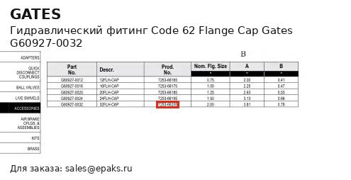 Gates G60927-0032