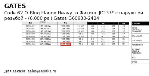 Gates G60930-2424