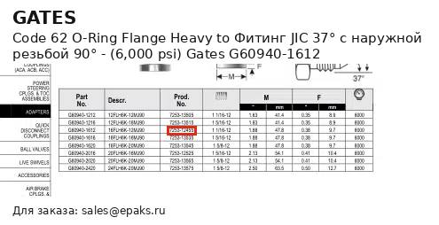 Gates G60940-1612