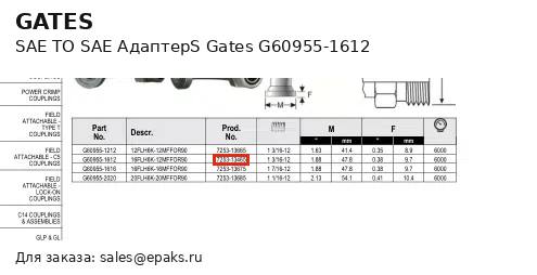 Gates G60955-1612