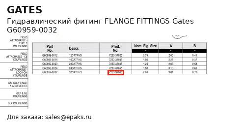 Gates G60959-0032