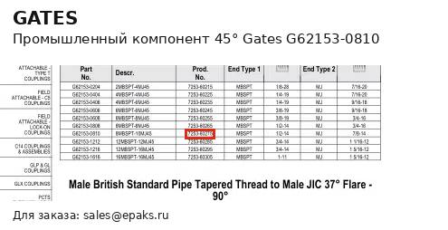Gates G62153-0810