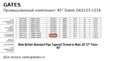 Gates G62153-1216