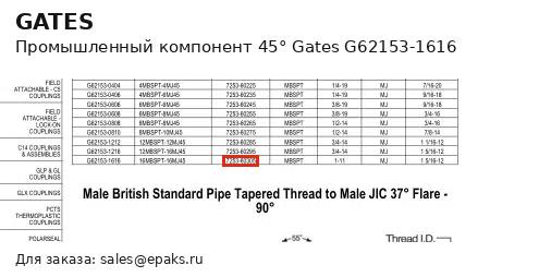 Gates G62153-1616