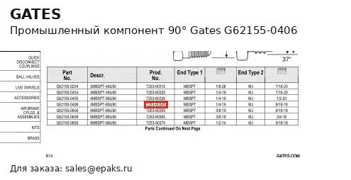 Gates G62155-0406