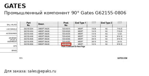 Gates G62155-0806