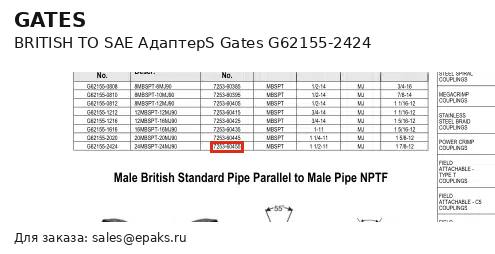 Gates G62155-2424