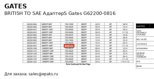 Gates G62200-0816
