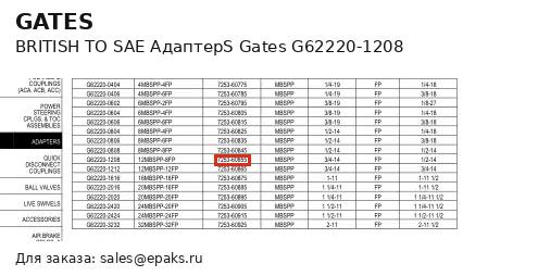 Gates G62220-1208