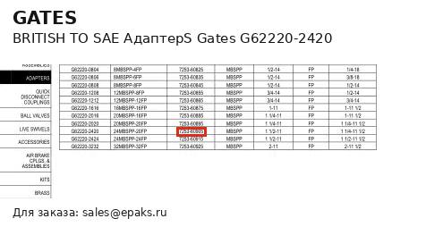 Gates G62220-2420