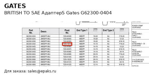 Gates G62300-0404