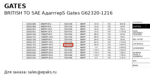 Gates G62320-1216