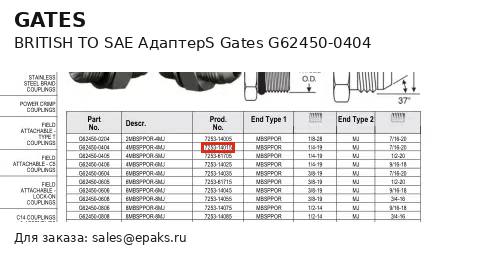 Gates G62450-0404