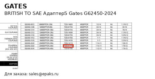 Gates G62450-2024
