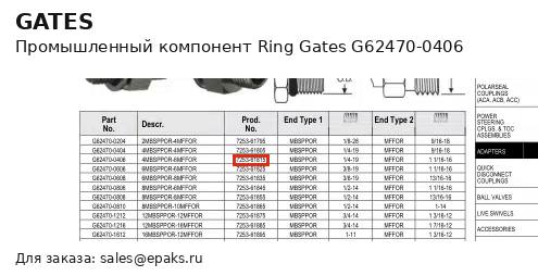 Gates G62470-0406