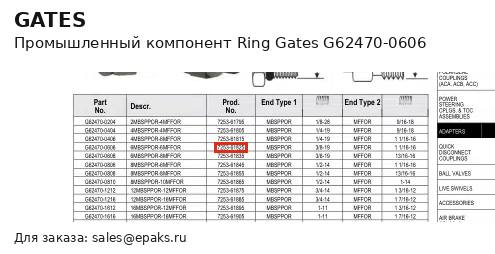 Gates G62470-0606