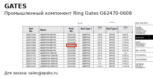 Gates G62470-0608