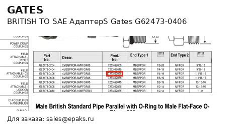 Gates G62473-0406