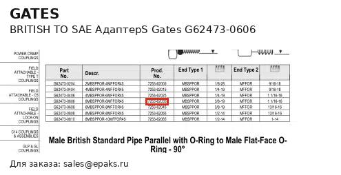Gates G62473-0606