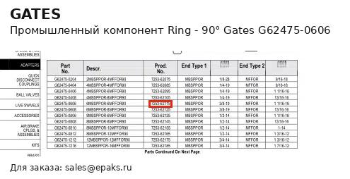 Gates G62475-0606