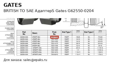 Gates G62550-0204