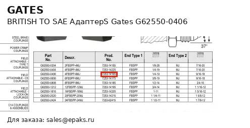 Gates G62550-0406