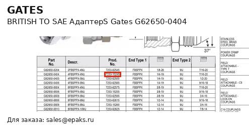 Gates G62650-0404