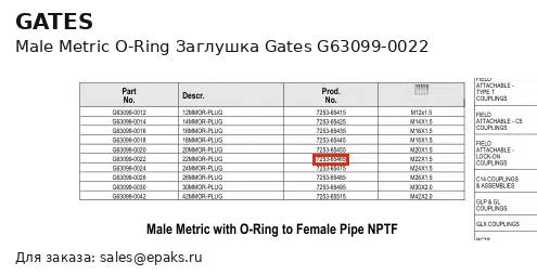 Gates G63099-0022