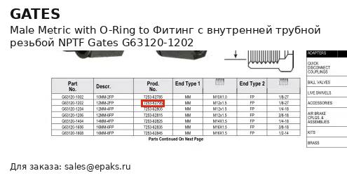 Gates G63120-1202