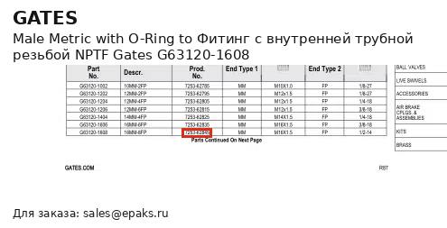 Gates G63120-1608