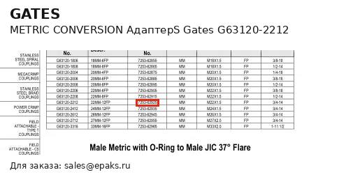 Gates G63120-2212