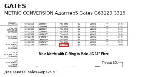 Gates G63120-3316