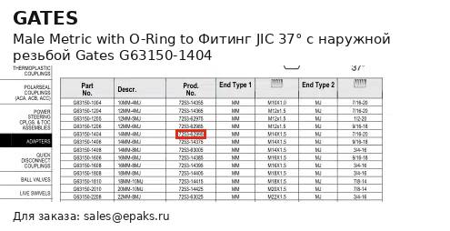 Gates G63150-1404