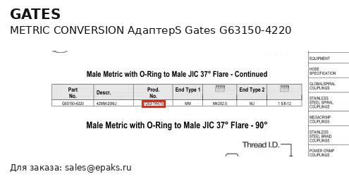 Gates G63150-4220