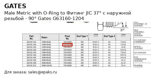Gates G63160-1204