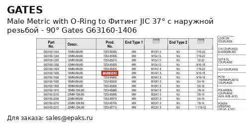 Gates G63160-1406