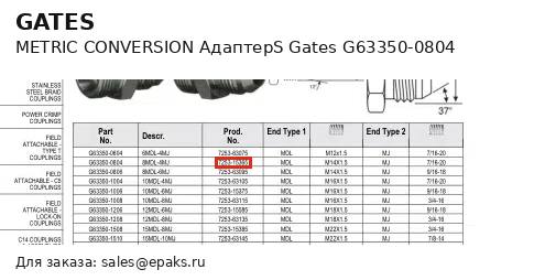 Gates G63350-0804
