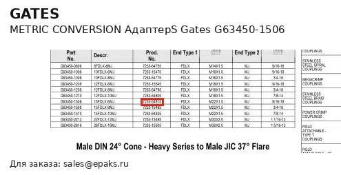 Gates G63450-1506
