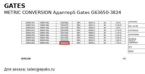Gates G63650-3824