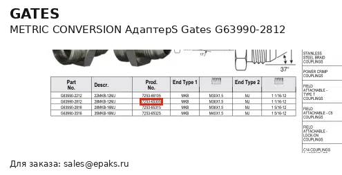 Gates G63990-2812