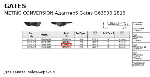 Gates G63990-2816