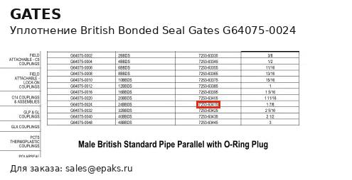 Gates G64075-0024